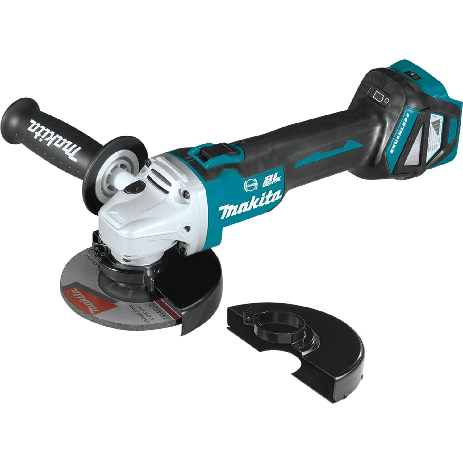 Makita XAG16Z 18V LXT Lithium-Ion Brushless Cordless 4-1/2" / 5" Cut-Off/Angle Grinder, with Electric Brake, Tool Only