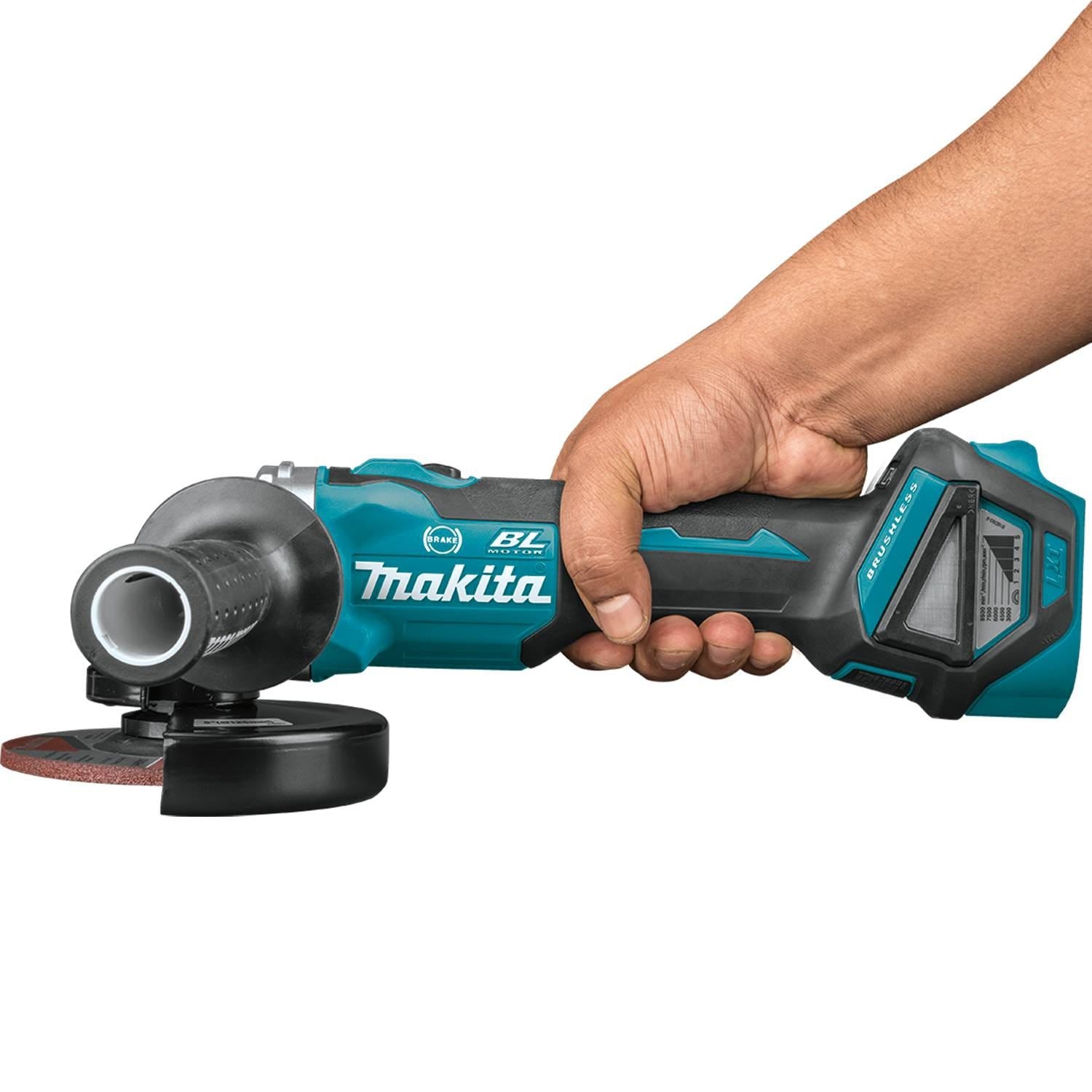Makita XAG16Z 18V LXT Lithium-Ion Brushless Cordless 4-1/2" / 5" Cut-Off/Angle Grinder, with Electric Brake, Tool Only