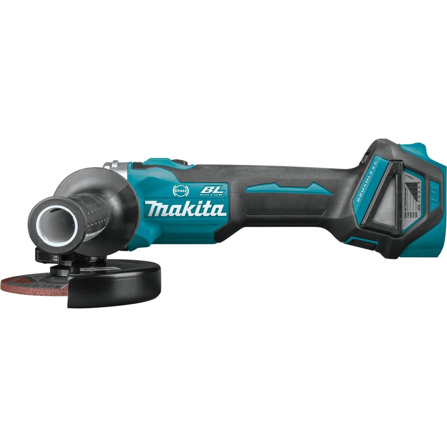 Makita XAG16Z 18V LXT Lithium-Ion Brushless Cordless 4-1/2" / 5" Cut-Off/Angle Grinder, with Electric Brake, Tool Only