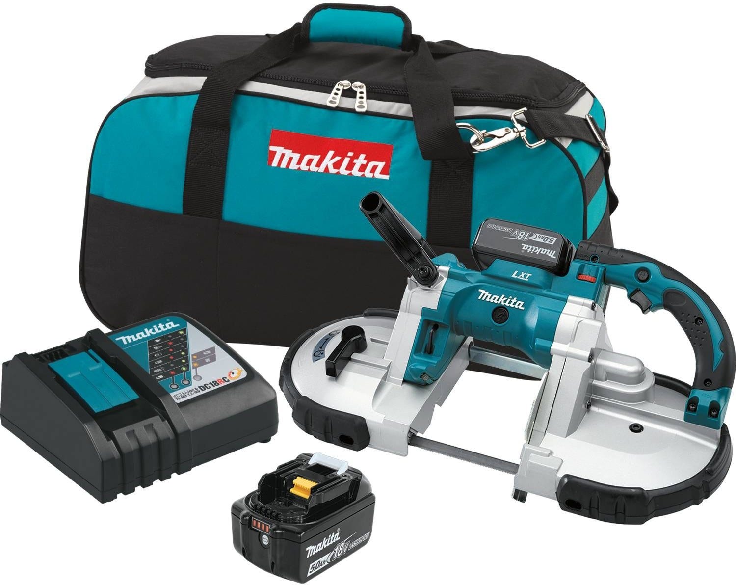 Makita XBP02TX 18V LXT Lithium-Ion Cordless Portable Band Saw Kit (5.0Ah)