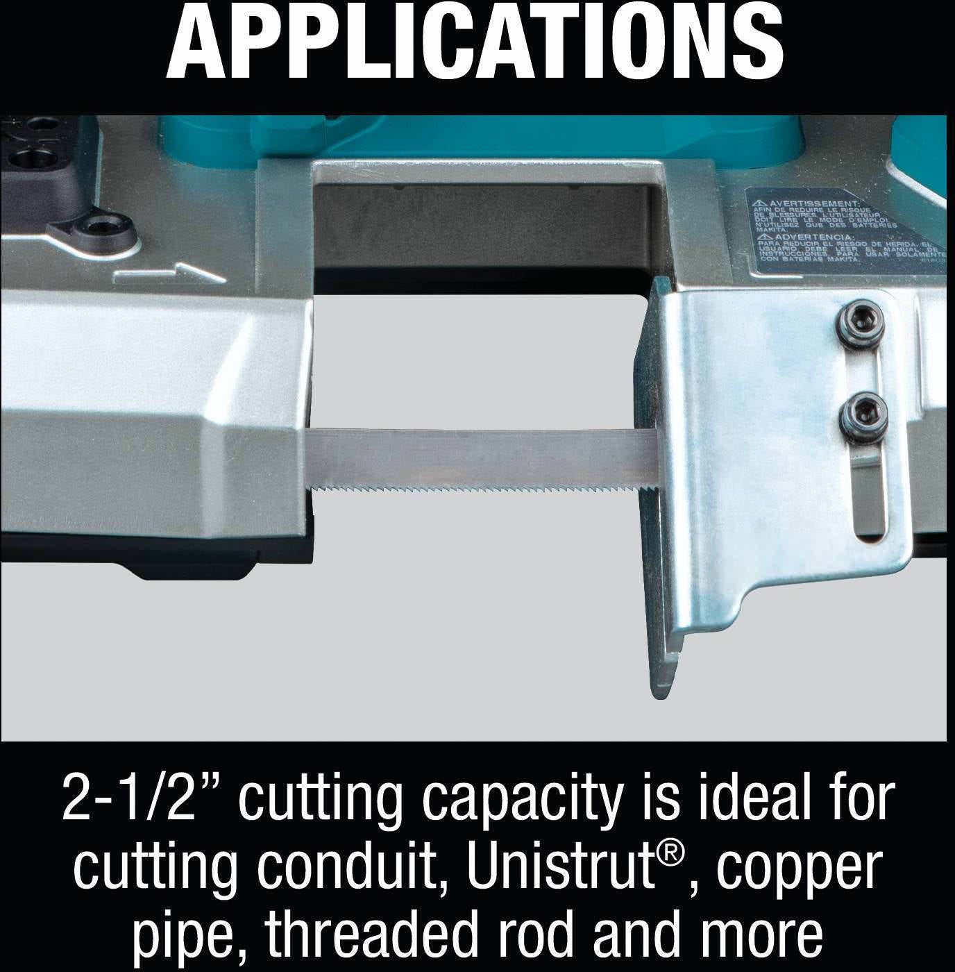 Makita XBP03Z 18V LXT Lithium-Ion Cordless Compact Band Saw, Tool Only
