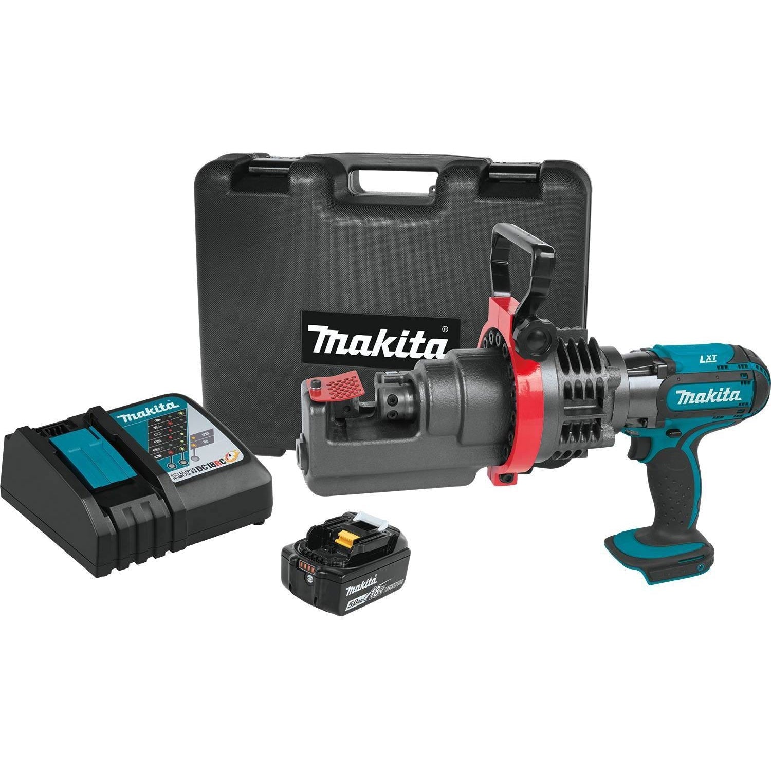 Makita XCS01T1 18V LXT Lithium-Ion Cordless Rebar Cutter Kit (5.0Ah)