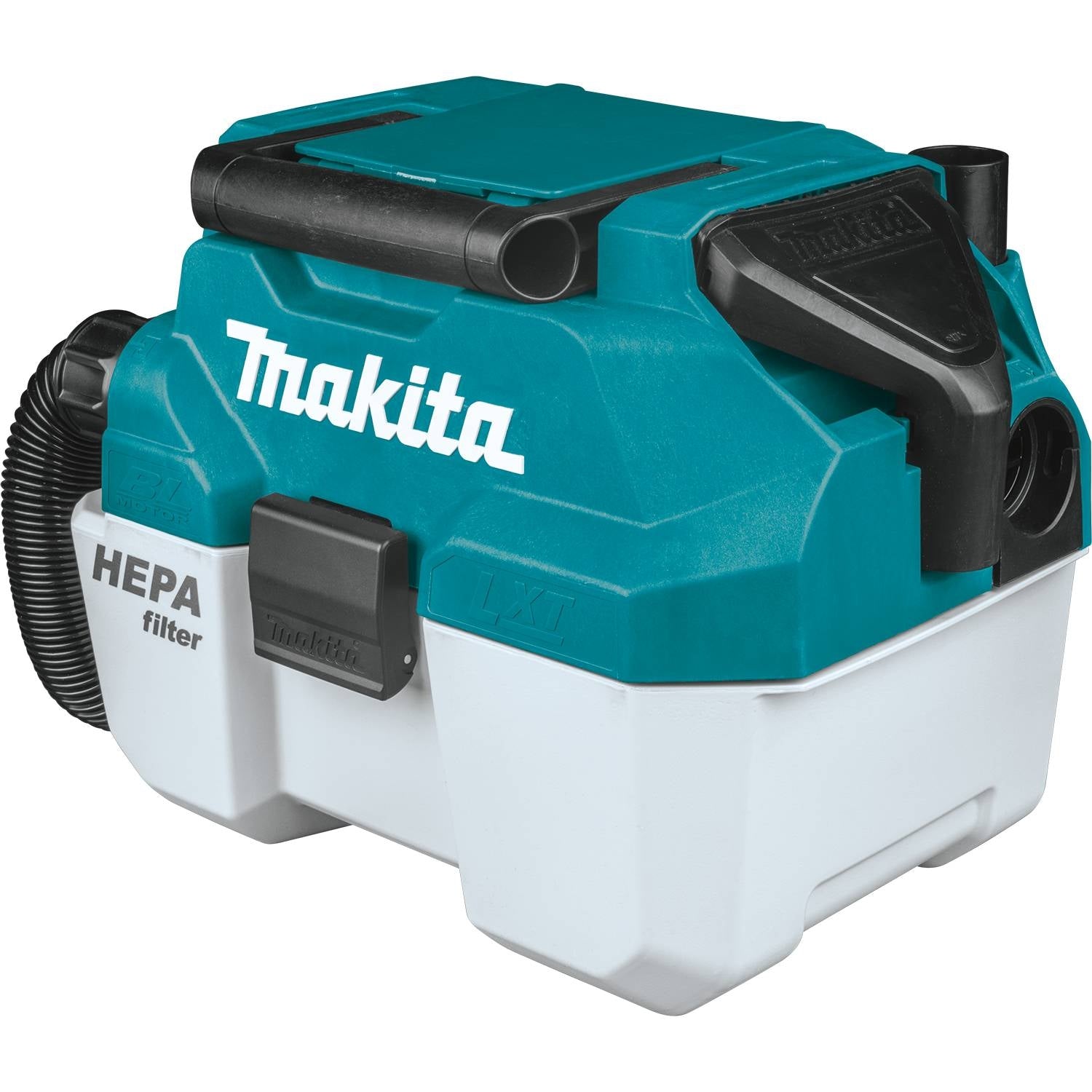 Makita XCV11T 18V LXT Lithium-Ion Brushless Cordless 2 Gallon HEPA Filter Portable Wet/Dry Dust Extractor/Vacuum Kit (5.0Ah)
