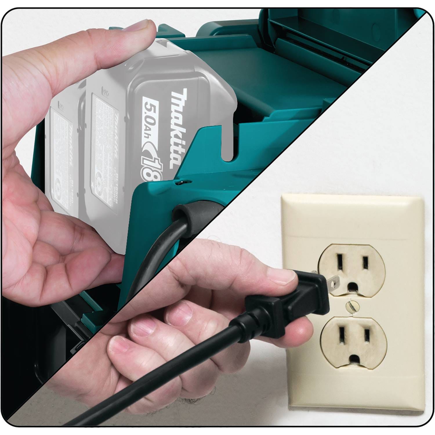 Makita XCV13Z 18V X2 LXT (36V) Cordless/Corded 4 Gallon HEPA Dry Dust Extractor/Vacuum, Tool Only