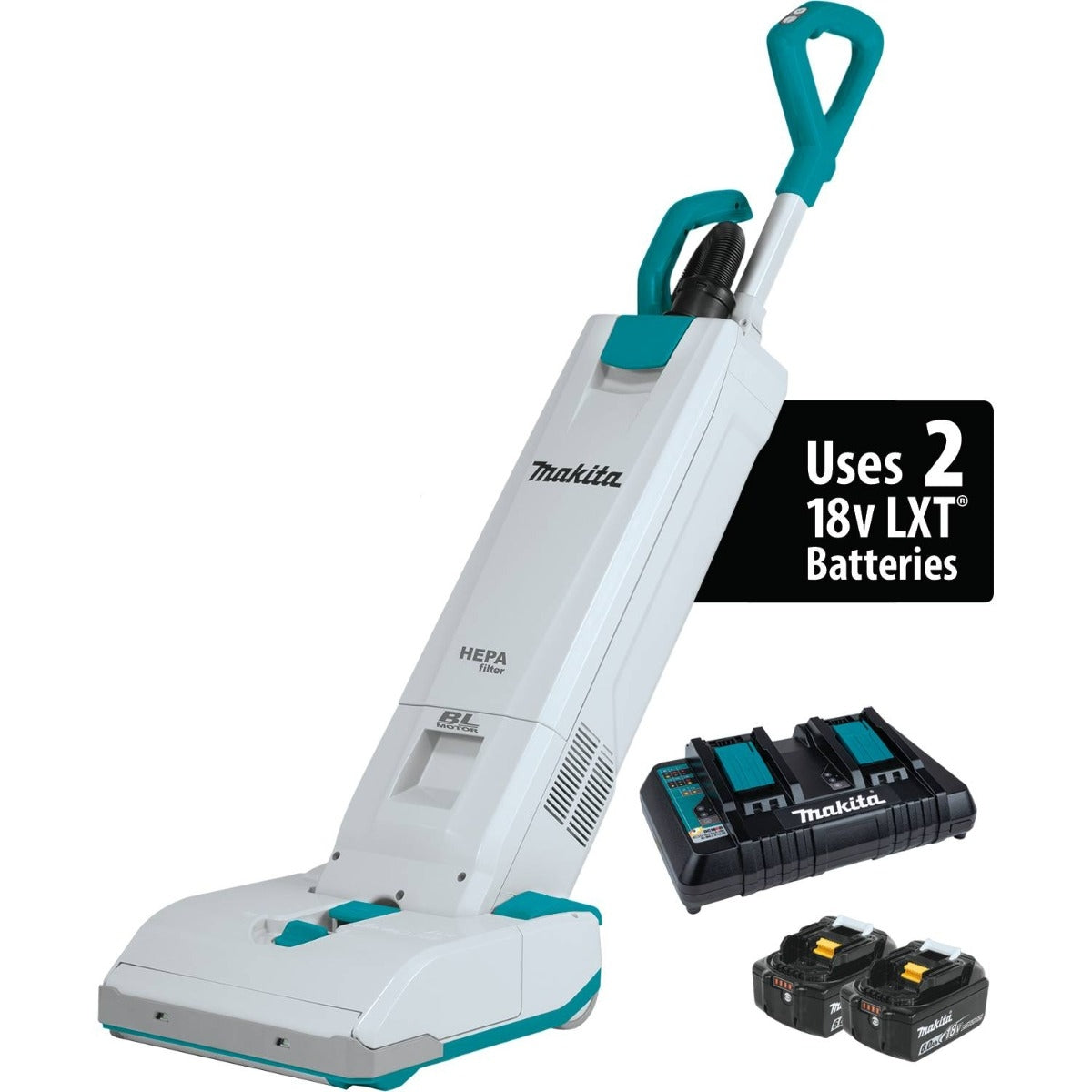 Makita XCV19PG 18V X2 (36V) LXT Brushless Cordless 1.3 Gallon HEPA Filter 12" Upright Vacuum 6.0Ah Kit