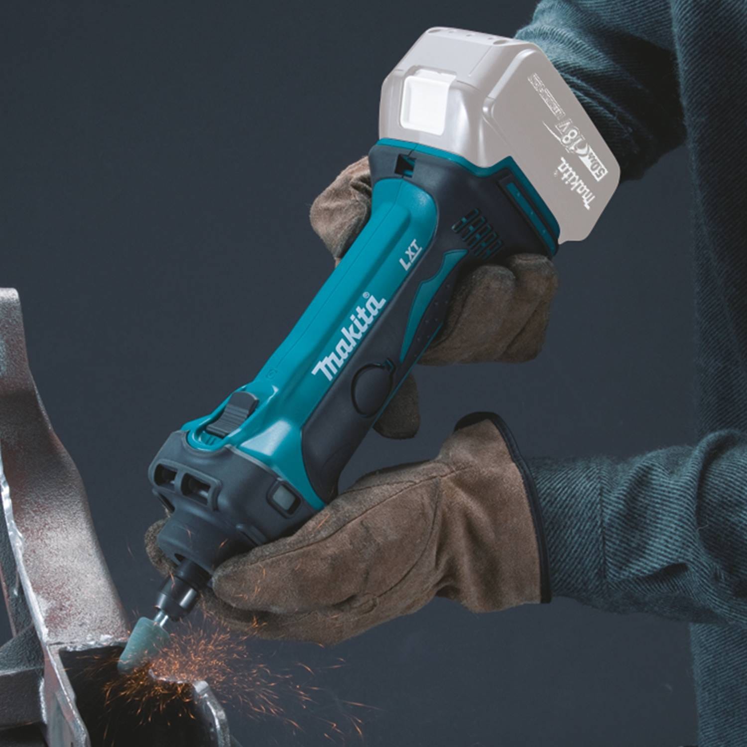 Makita XDG02Z 18V LXT Lithium-Ion Cordless 1/4" Compact Die Grinder, Tool Only