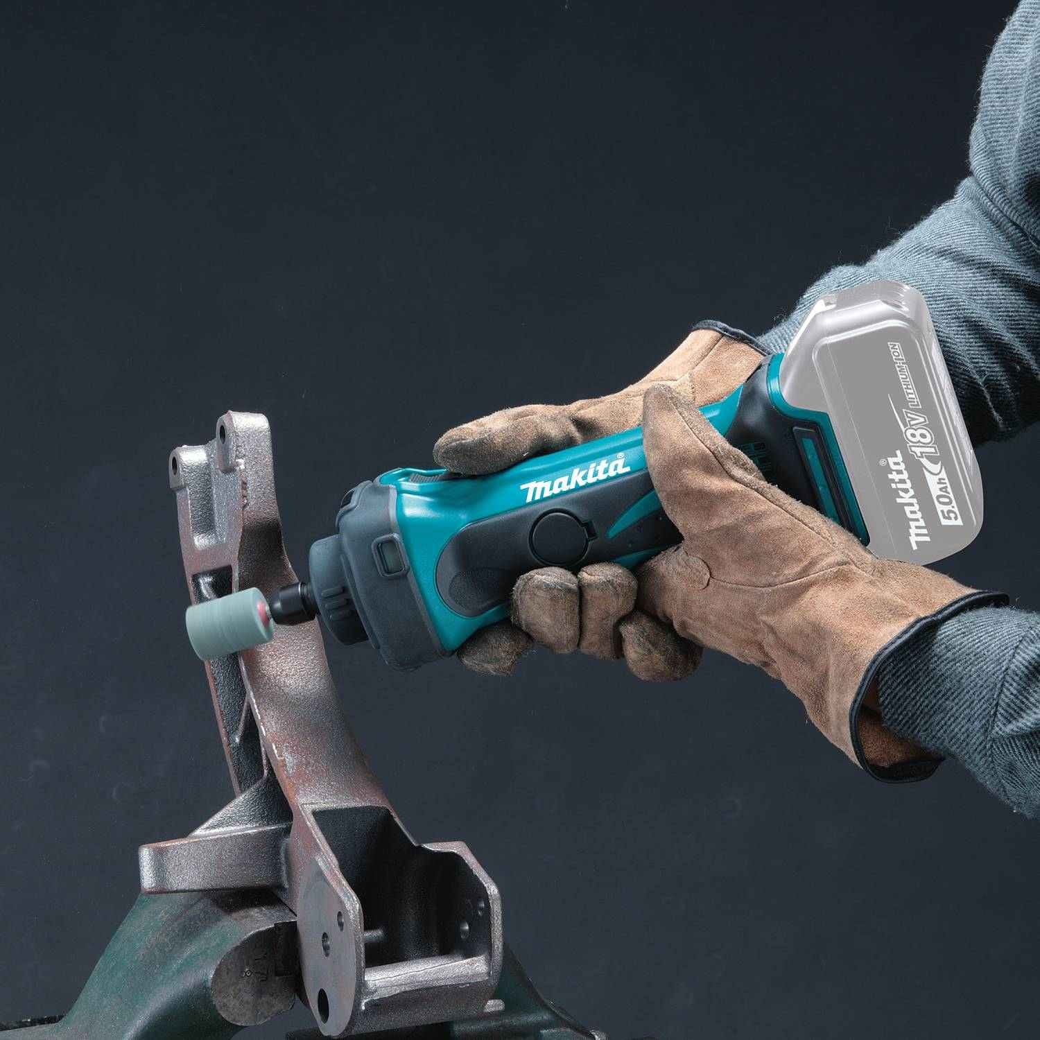 Makita XDG02Z 18V LXT Lithium-Ion Cordless 1/4" Compact Die Grinder, Tool Only