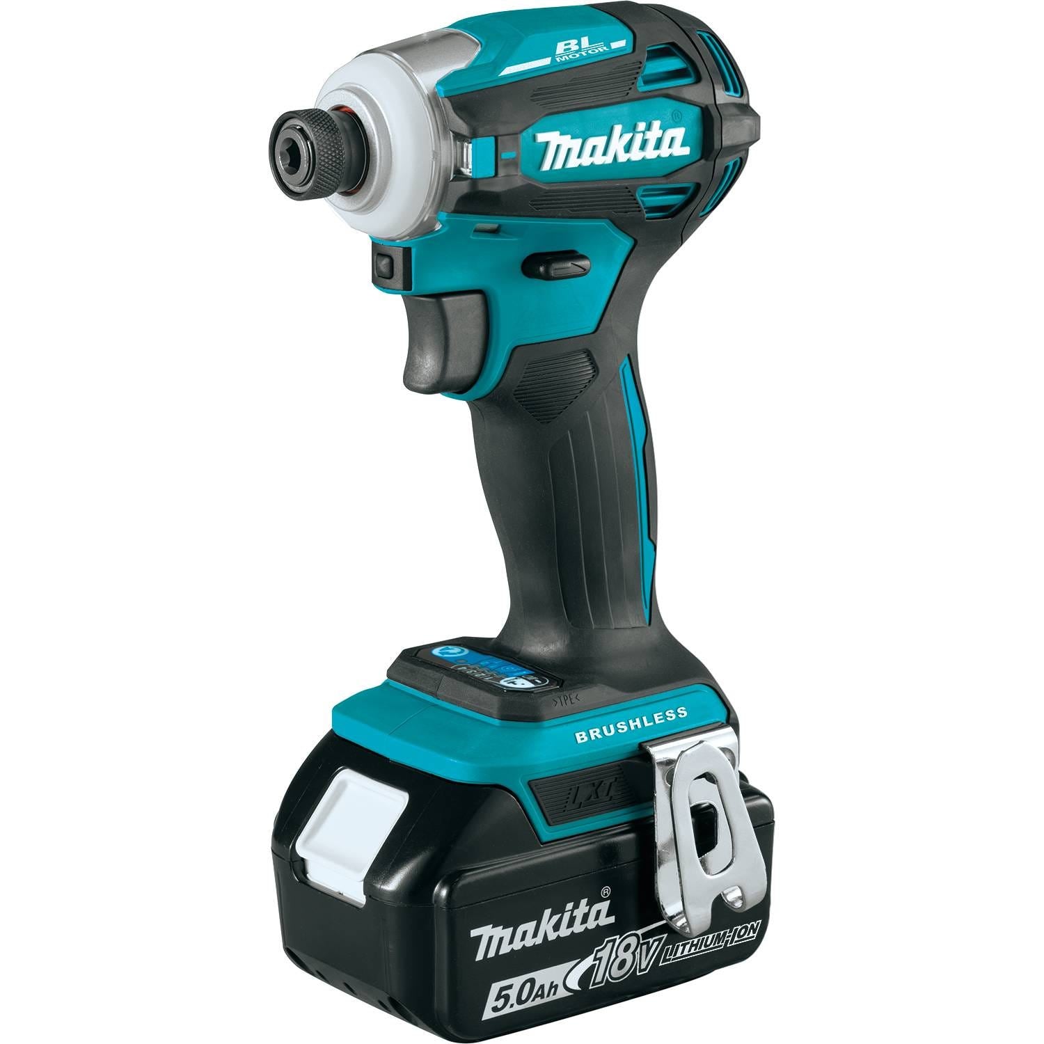 Makita XDT19T 18V LXT Lithium-Ion Brushless Cordless Quick-Shift Mode 4-Speed Impact Driver Kit (5.0Ah)