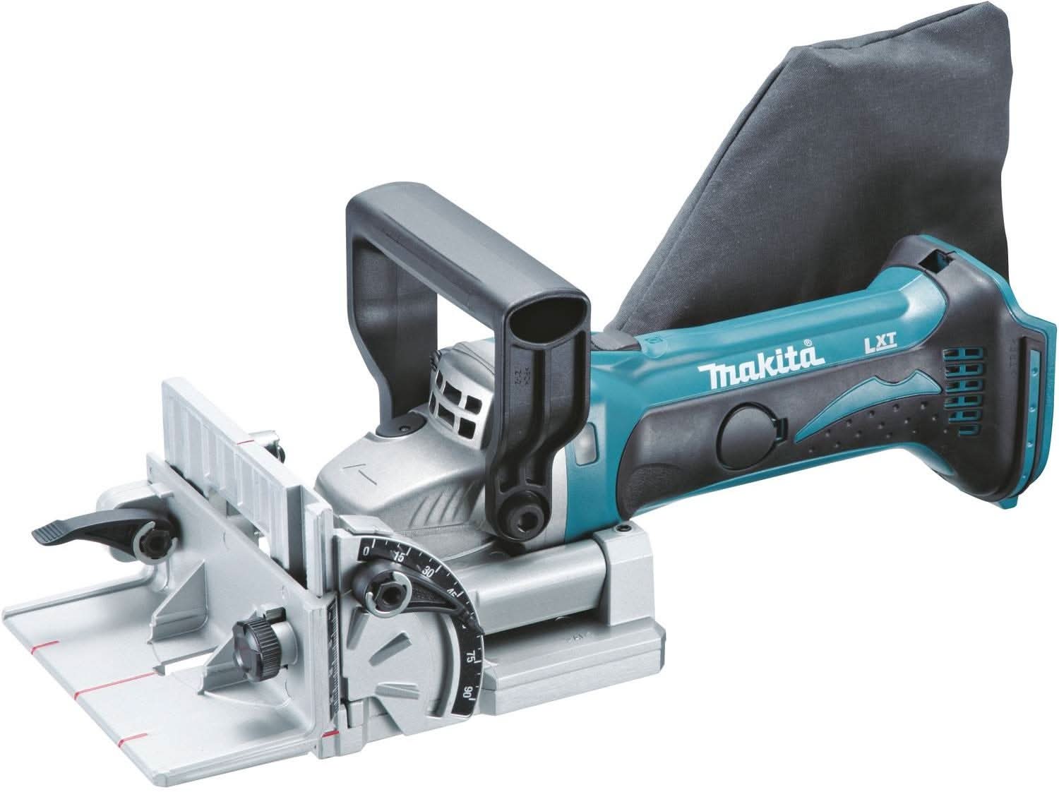 Makita 18V Cordless Plate Joiner, 18V LXT Cordless 3-1/4" Planer, and 18V LXT 5.0aH Battery