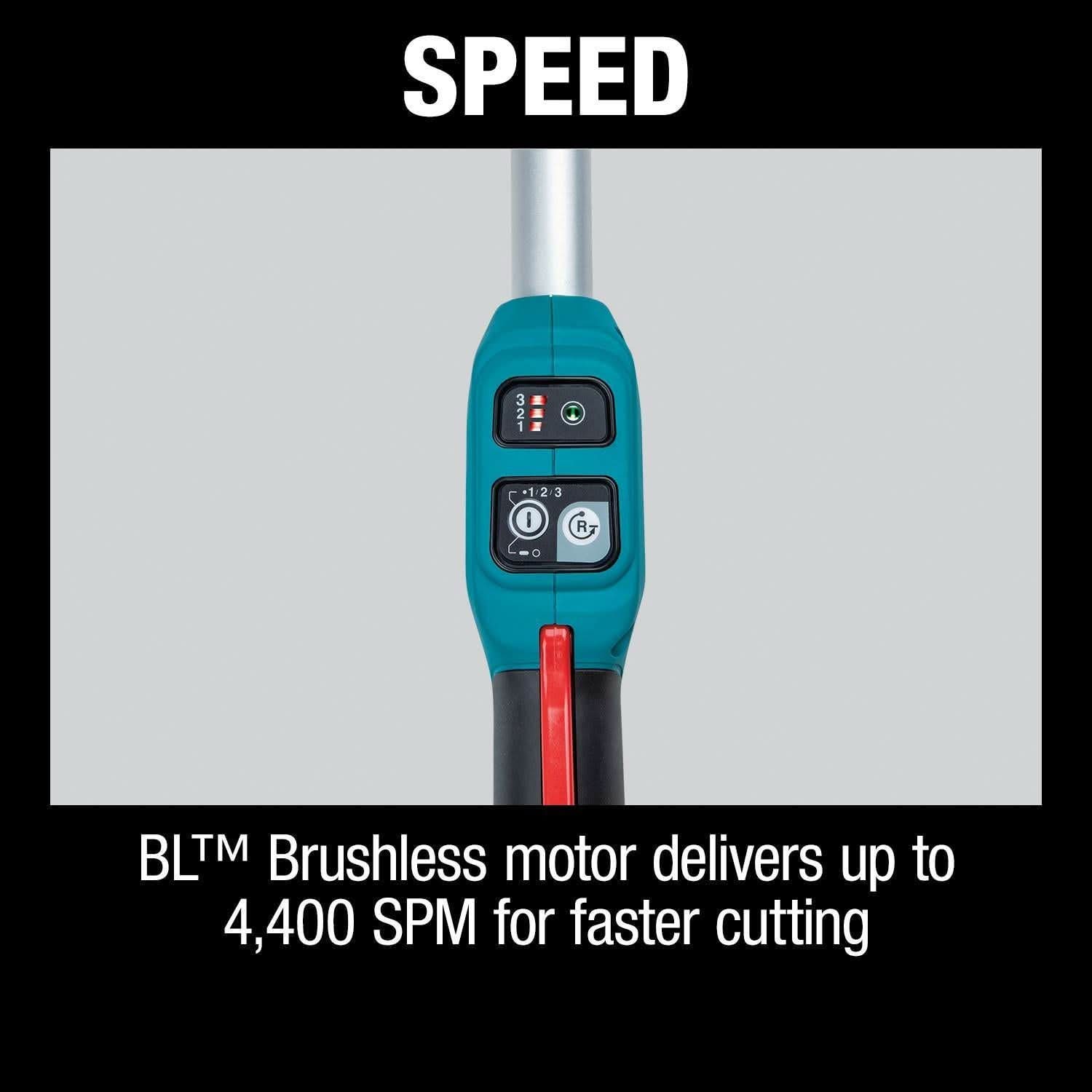 Makita 18V LXT Brushless 24" Pole Hedge Trimmer Kit (5.0Ah) w/ 18V LXT / 12V max CXT Bluetooth Speaker