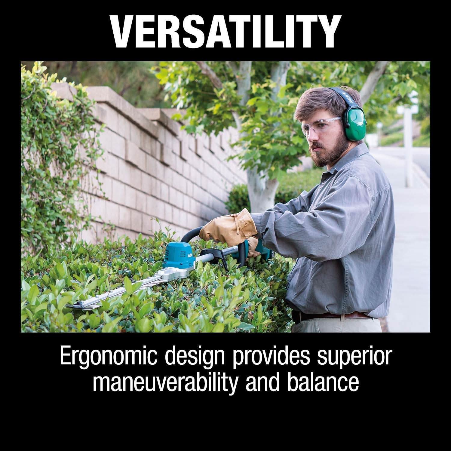 Makita 18V LXT Brushless 24" Pole Hedge Trimmer Kit (5.0Ah) w/ 18V LXT / 12V max CXT Bluetooth Speaker