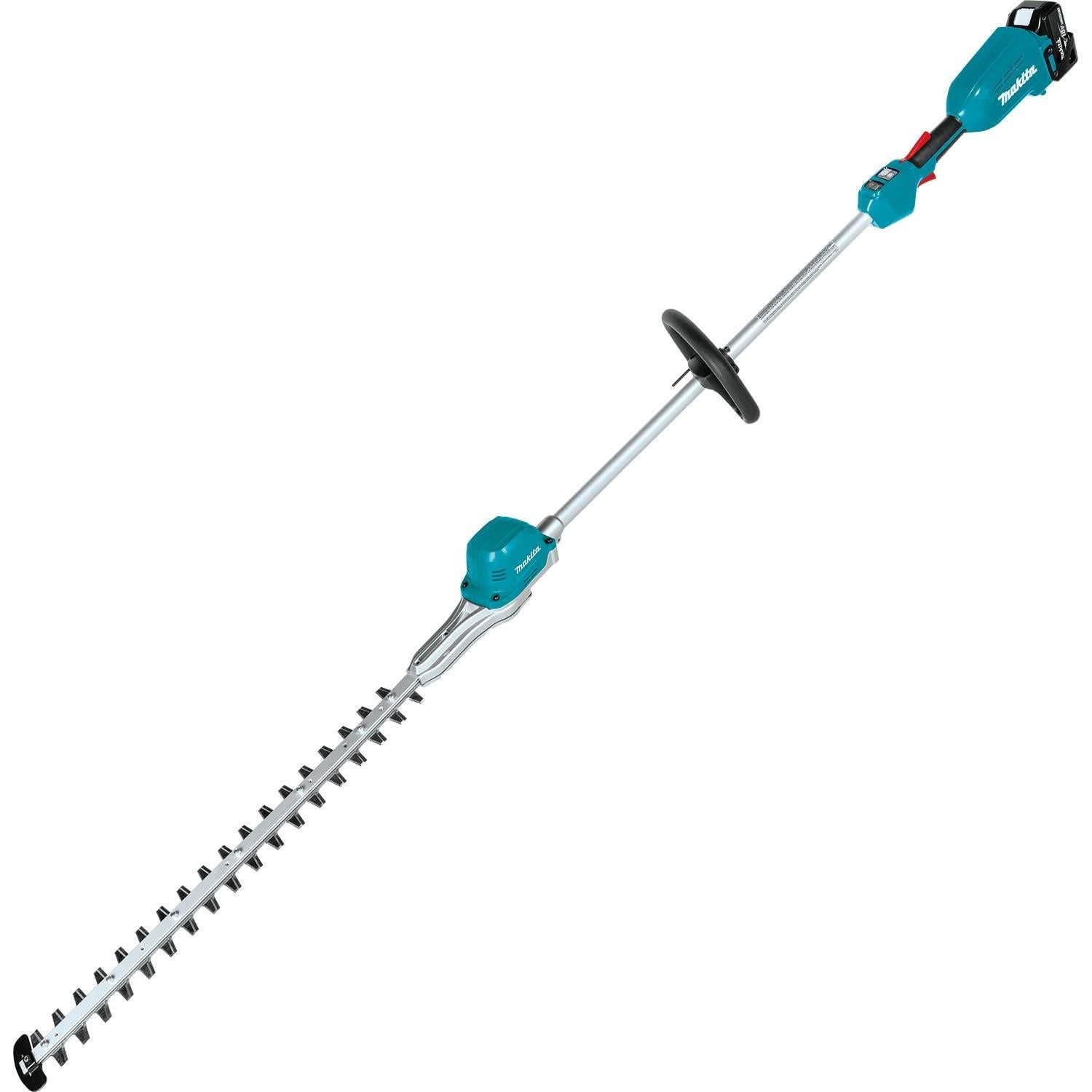 Makita 18V LXT Brushless 24" Pole Hedge Trimmer Kit (5.0Ah) w/ 18V LXT / 12V max CXT Bluetooth Speaker