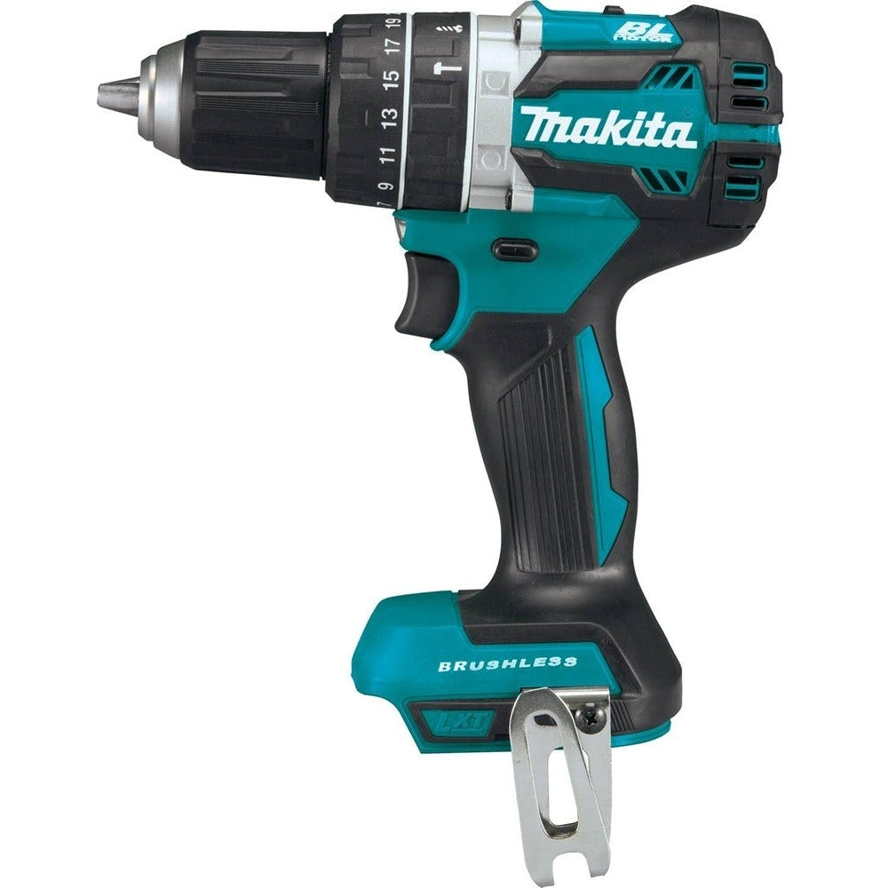 Makita 18V Brushless Cordless 1/2 in. Driver-Drill with ImpactX 50-Piece Driver Bit Set (Bare Tool)