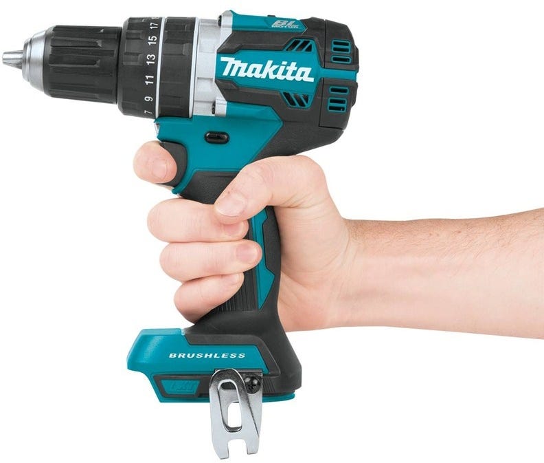 Makita XPH12Z 18V LXT Lithium-Ion Compact Brushless Cordless 1/2" Hammer Driver-Drill, Tool Only