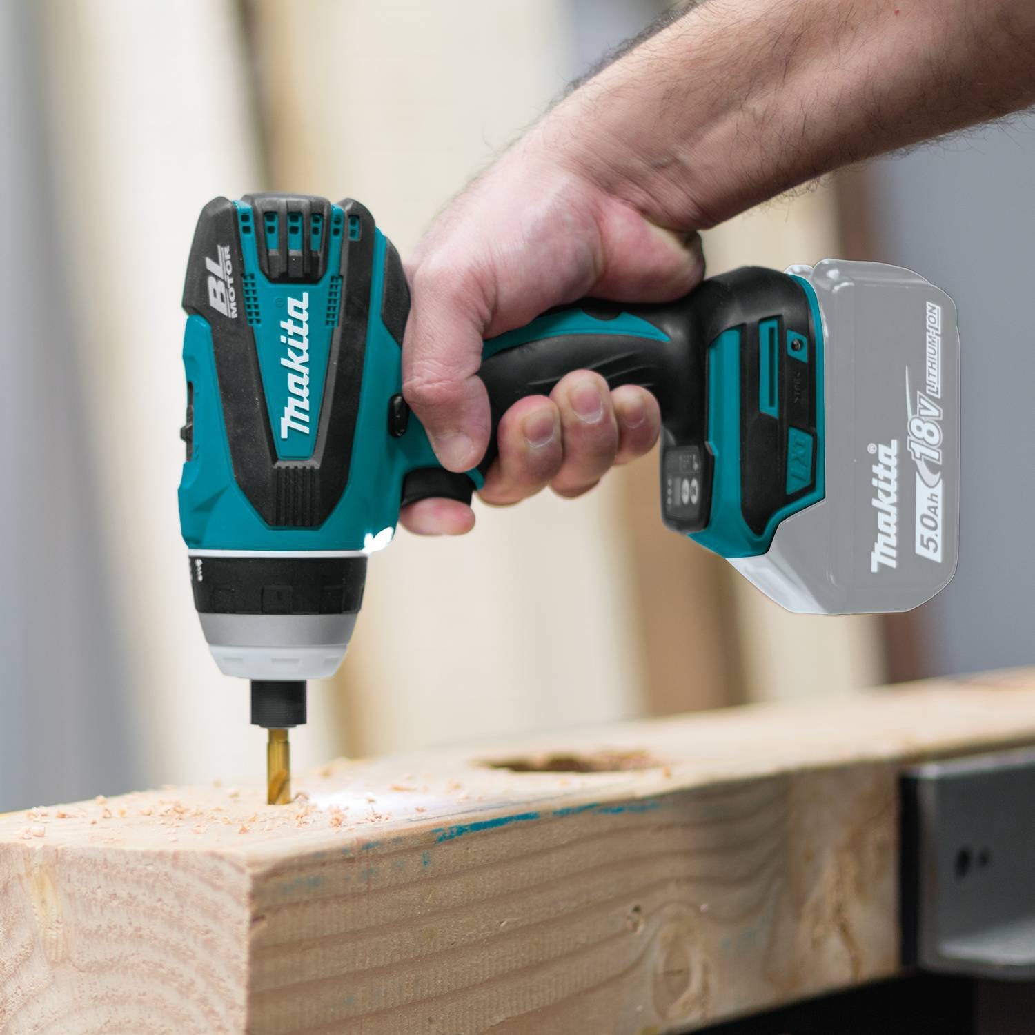 Makita XPT02Z 18V LXT Lithium-Ion Brushless Cordless Hybrid 4-Function Impact-Hammer-Driver-Drill, Tool Only