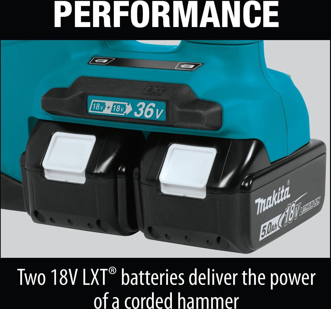 Makita XRH05PT 18V X2 LXT (36V) Cordless 1-Inch Rotary Hammer 5.0Ah Kit