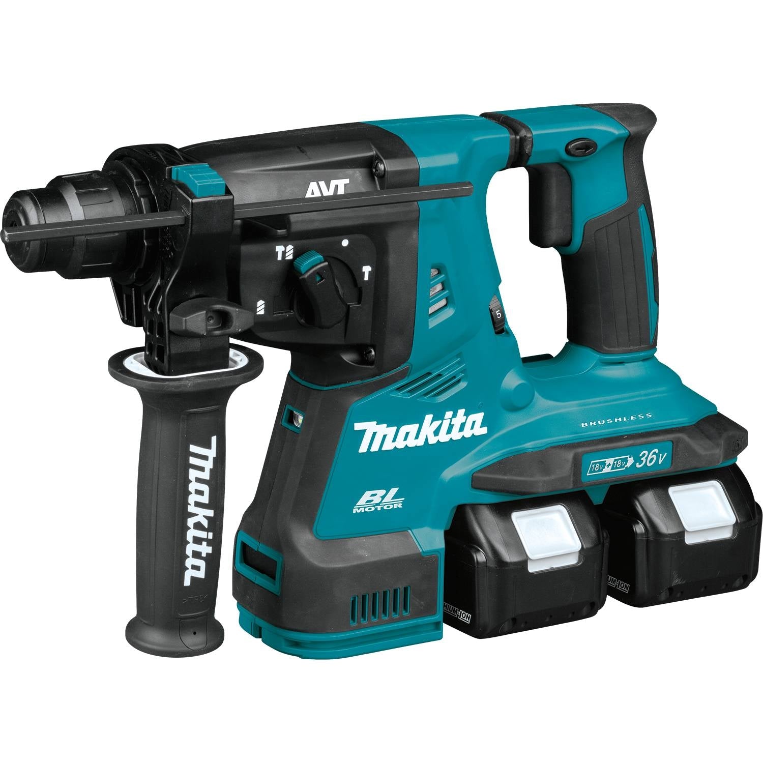 Makita XRH08PT 36V (18V X2) LXT Brushless 1-1/8" SDS-PLUS AVT Rotary Hammer Kit (5.0Ah)