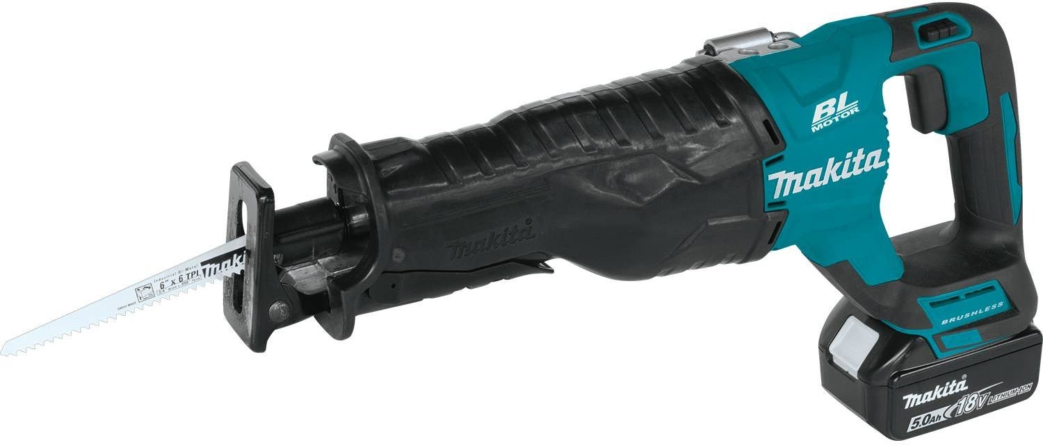 Makita XRJ05T 18V LXT Lithium-Ion Brushless Cordless Recipro Saw Kit (5.0Ah)