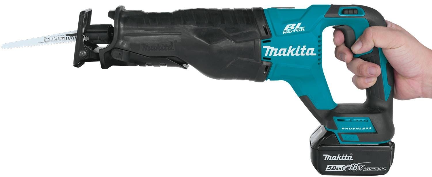 Makita XRJ05T 18V LXT Lithium-Ion Brushless Cordless Recipro Saw Kit (5.0Ah)