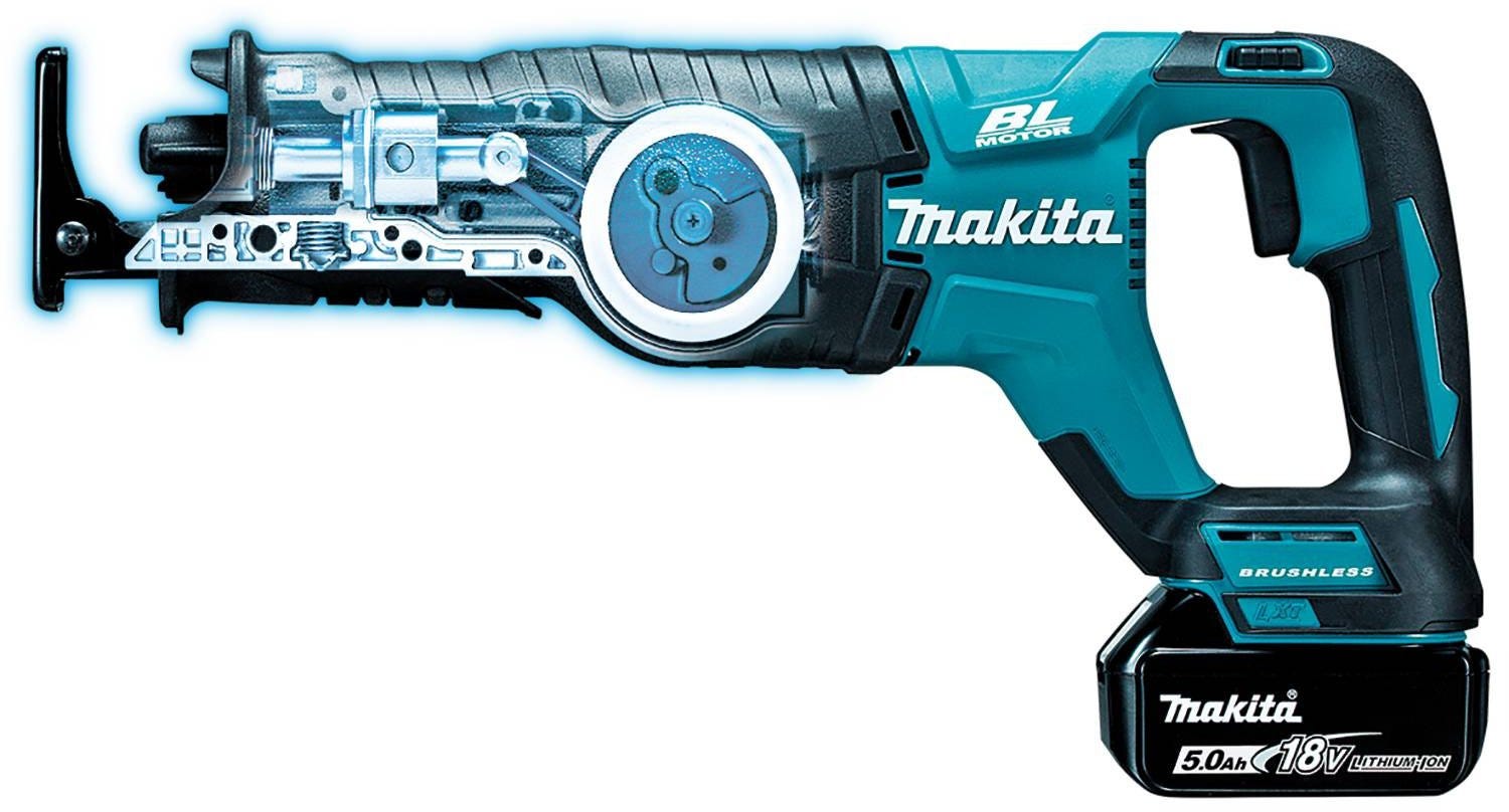 Makita XRJ05T 18V LXT Lithium-Ion Brushless Cordless Recipro Saw Kit (5.0Ah)
