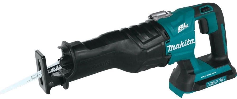 Makita 18V X2 (36V) Brushless Cordless Recipro Saw with 18V LXT 5.0AH Batteries, 2-Pack