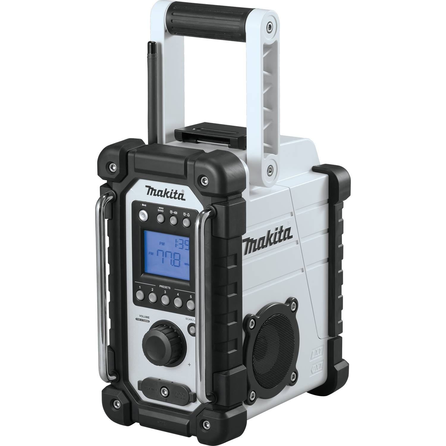 Makita XRM05W 18V LXT Lithium"‘Ion Cordless/Corded Job Site Radio, Tool Only