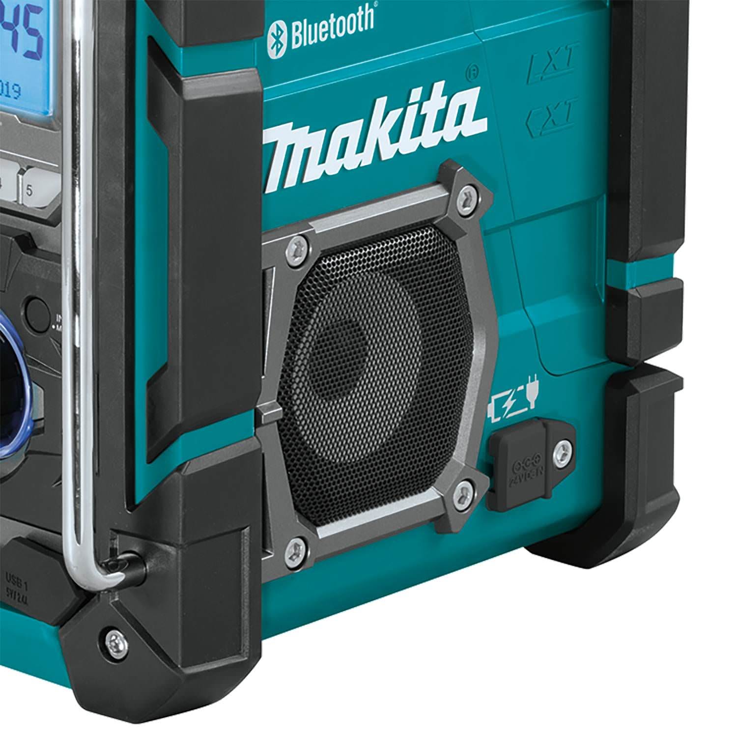 Makita XRM10 18V LXT / 12V max CXT Lithium"‘Ion Cordless/Corded Bluetooth Job Site Charger / Radio, Tool Only