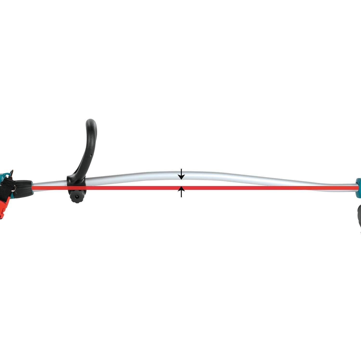 Makita XRU13Z 18V LXT Lithium-Ion Brushless Cordless Curved Shaft String Trimmer, Tool Only