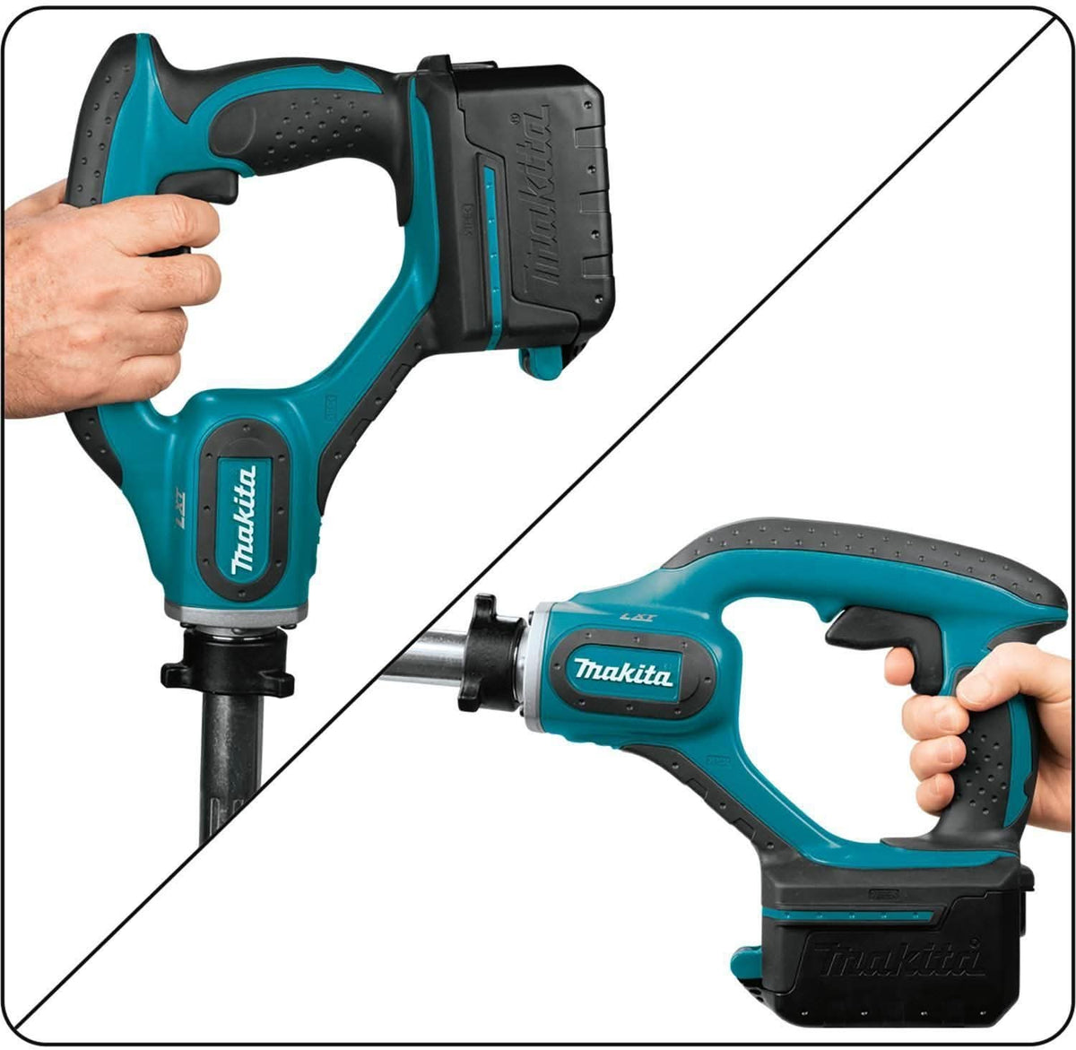 Makita XRV01T 18V LXT Lithium-Ion Cordless 4' Concrete Vibrator Kit (5   Tool Nut