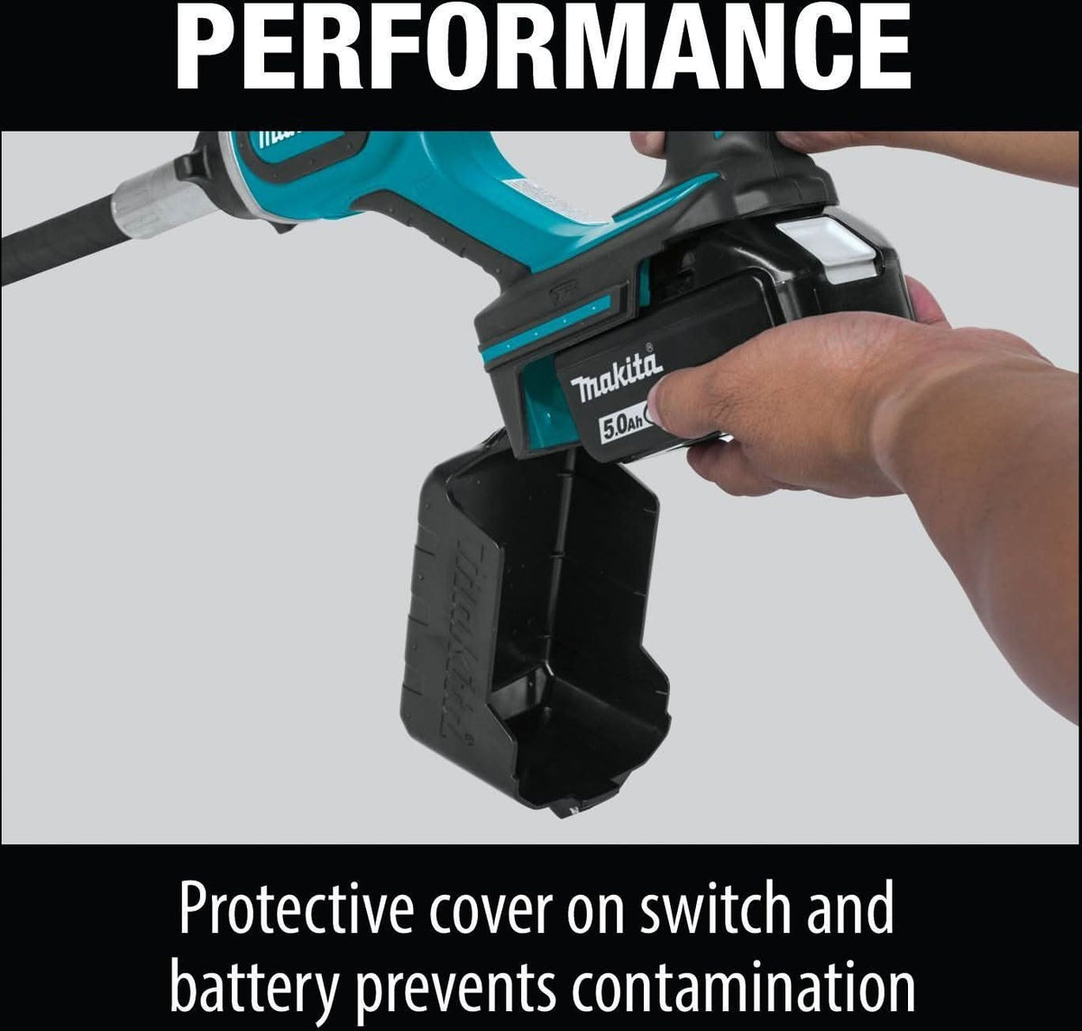 Makita XRV01T 18V LXT Lithium-Ion Cordless 4' Concrete Vibrator Kit (5   Tool Nut