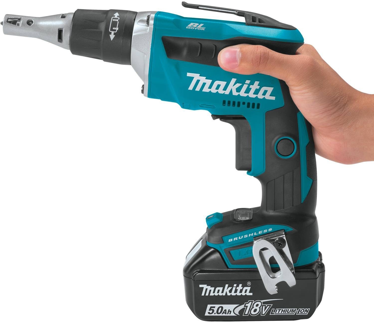 Makita XSF03T 18V LXT Lithium-Ion Brushless Cordless 4,000 RPM Drywall Screwdriver Kit (5.0Ah)