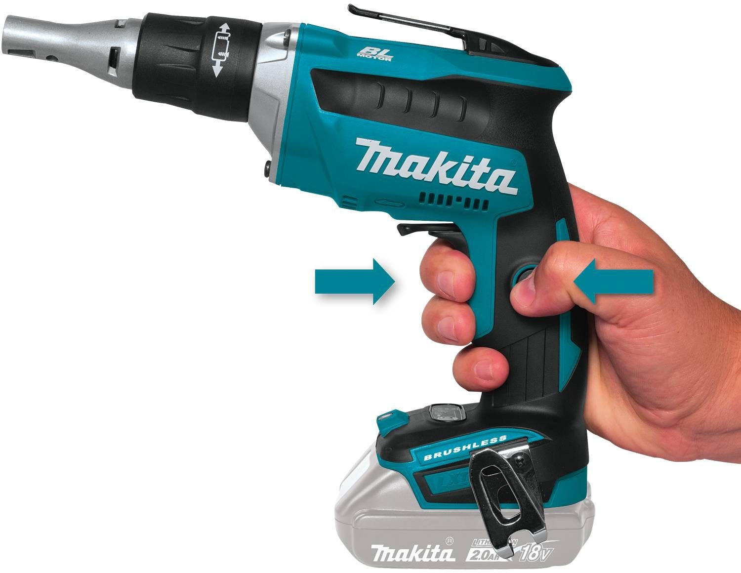 Makita XSF04Z 18V LXT Lithium-Ion Brushless Cordless 2,500 RPM Drywall Screwdriver, Tool Only
