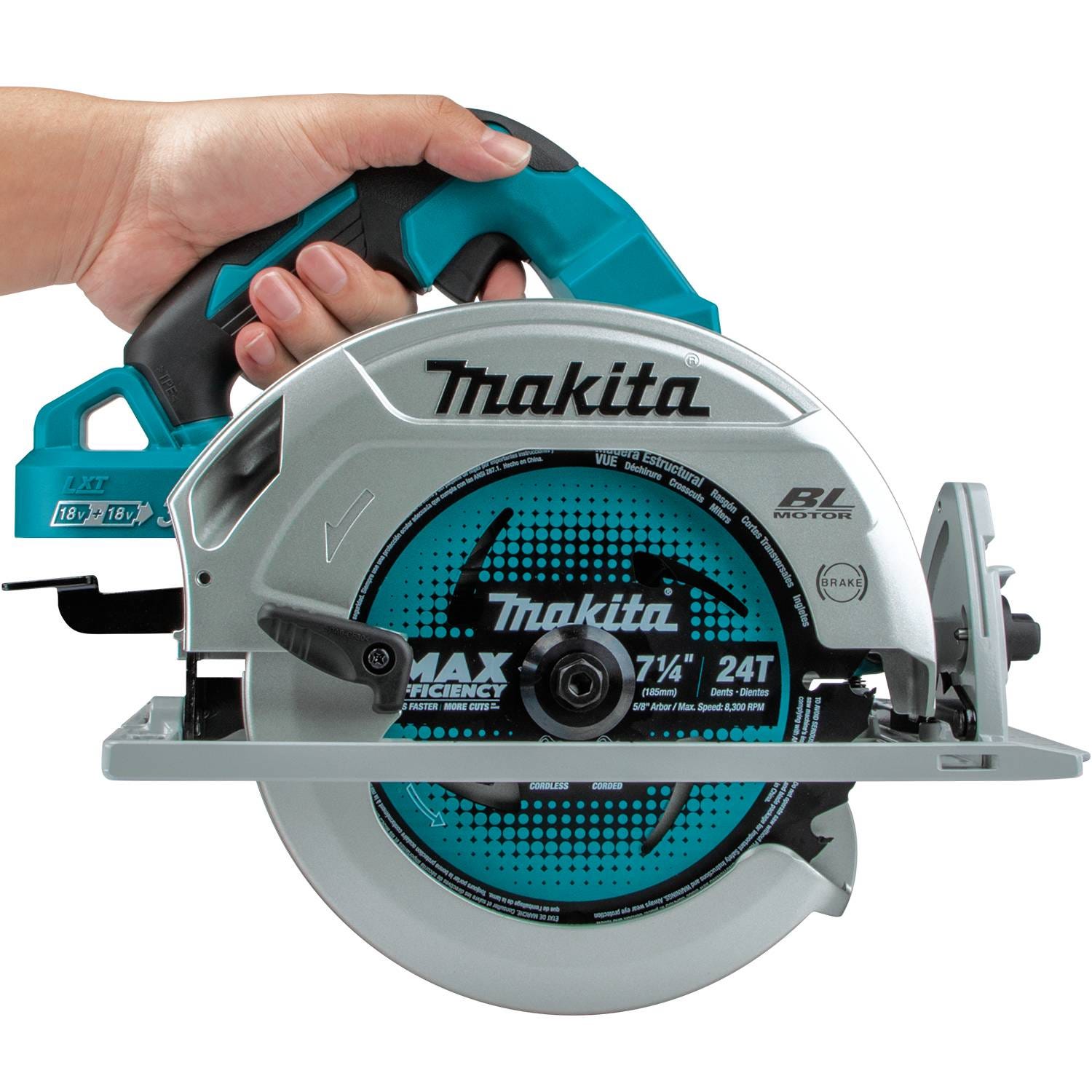 Makita XSH07ZU 36V (18V X2) LXT Brushless 7-1/4" Circular Saw, AWS Capable, Tool Only