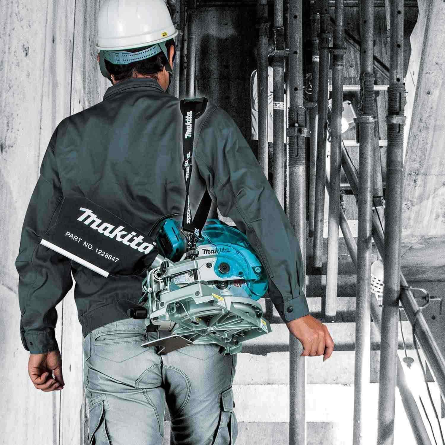 Makita XSL05Z 18V LXT Lithium-Ion Brushless Cordless 6-1/2" Compact Dual-Bevel Compound Miter Saw with Laser, Tool Only