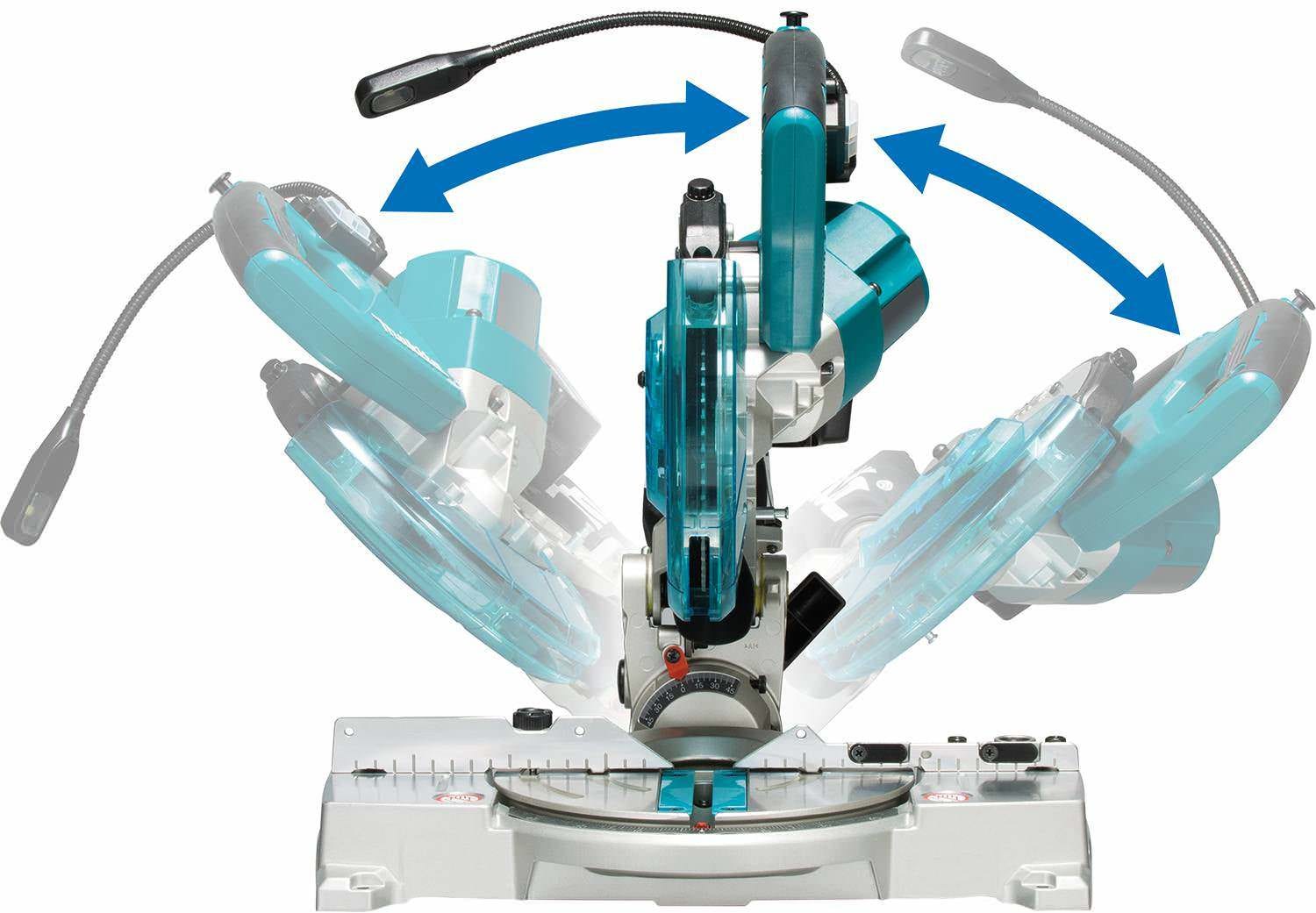 Makita XSL05Z 18V LXT Lithium-Ion Brushless Cordless 6-1/2" Compact Dual-Bevel Compound Miter Saw with Laser, Tool Only