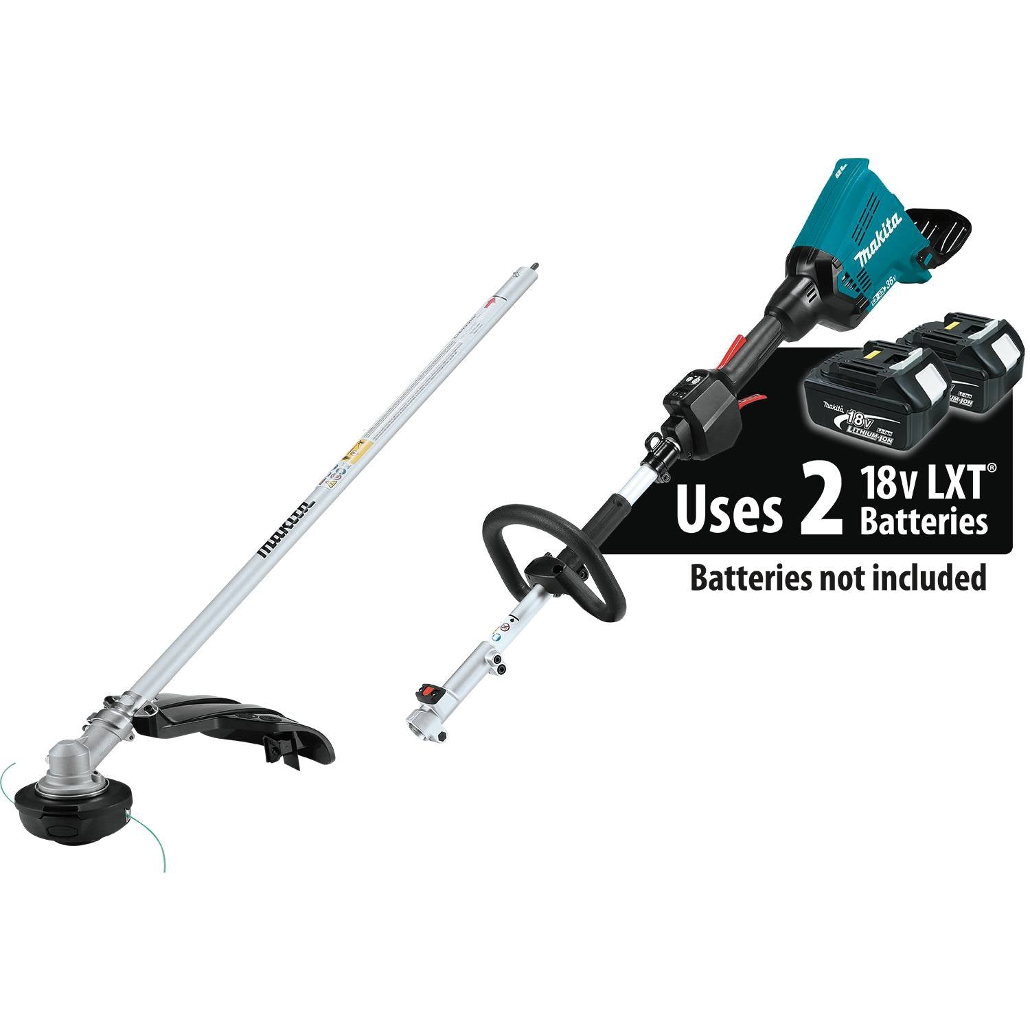 Makita XUX01ZM5 18V X2 (36V) LXT Brushless Cordless Couple Shaft Power Head w/ String Trimmer Attachment, Tool Only