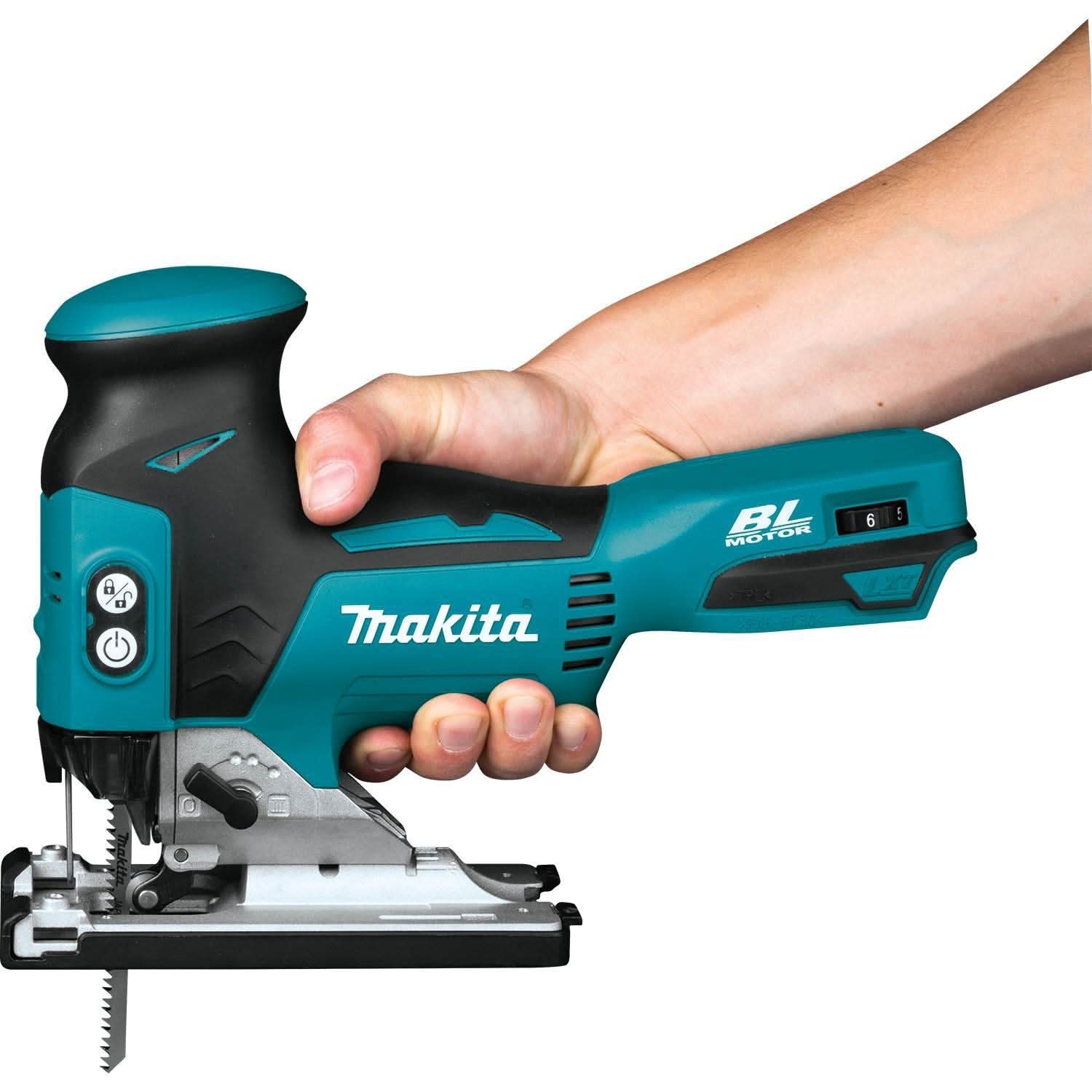 Makita 18V LXT Brushless Barrel Grip Jig Saw with 18V 4.0Ah Battery & Charger Starter Pack