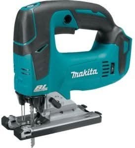 Makita 18V LXT Lithium-Ion Brushless Cordless Compact One-Handed Recipro Saw, 18V LXT Jigsaw, and 18V LXT 5.0aH Battery