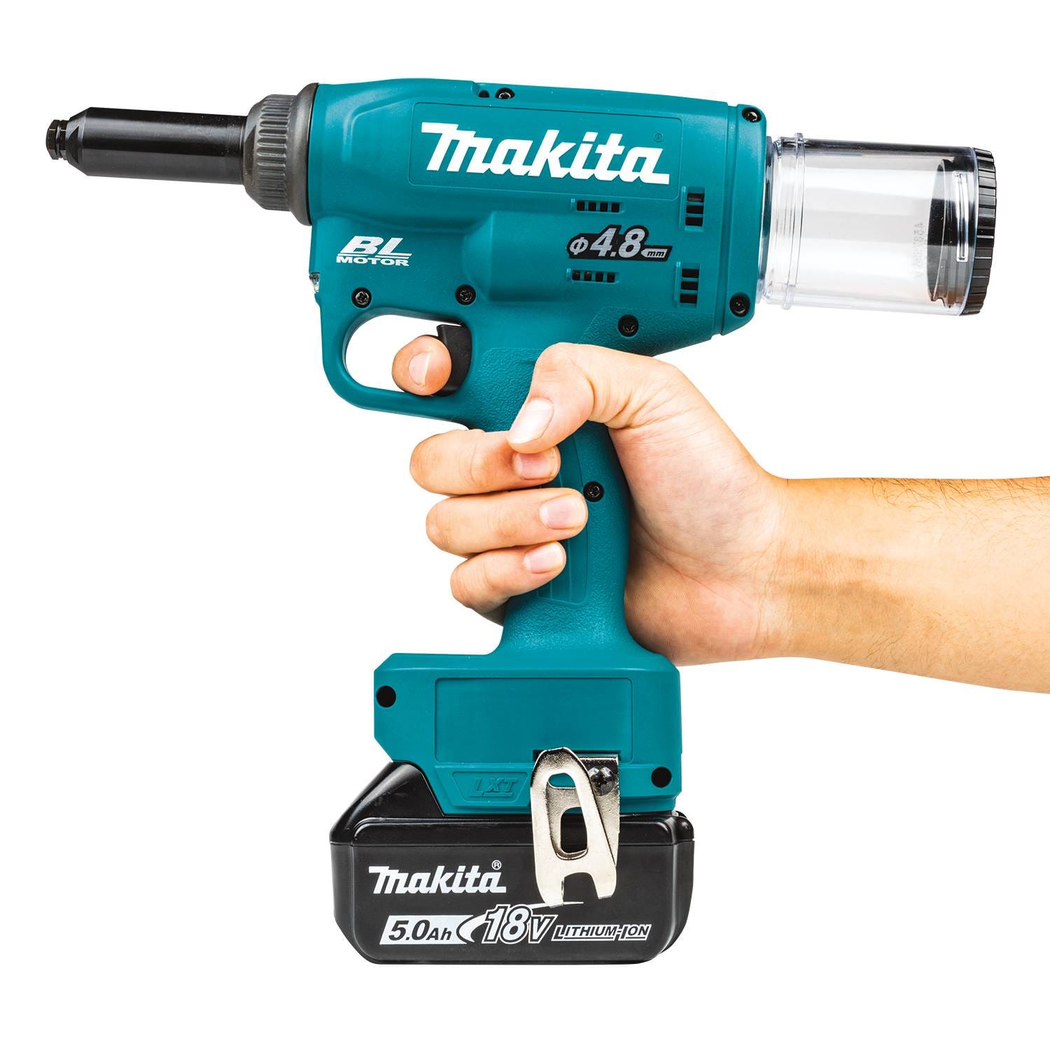 Makita XVR01T 18V LXT Lithium-Ion Brushless Cordless Rivet Tool Kit (5.0Ah)