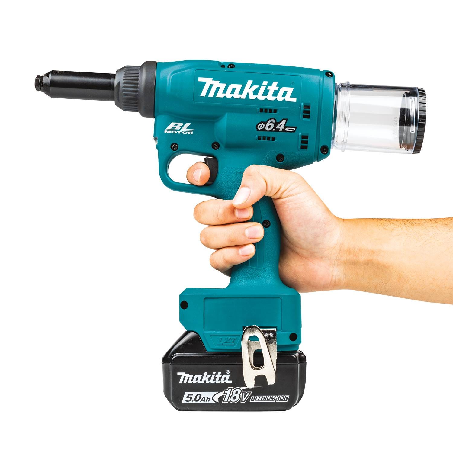 Makita XVR02T 18V LXT Lithium-Ion Brushless Cordless Rivet Tool Kit (5.0Ah)