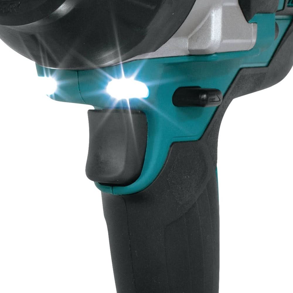 Makita XWT09Z 18V LXT Lithium-Ion Brushless Cordless High-Torque 7/16" Hex Impact Wrench, Tool Only