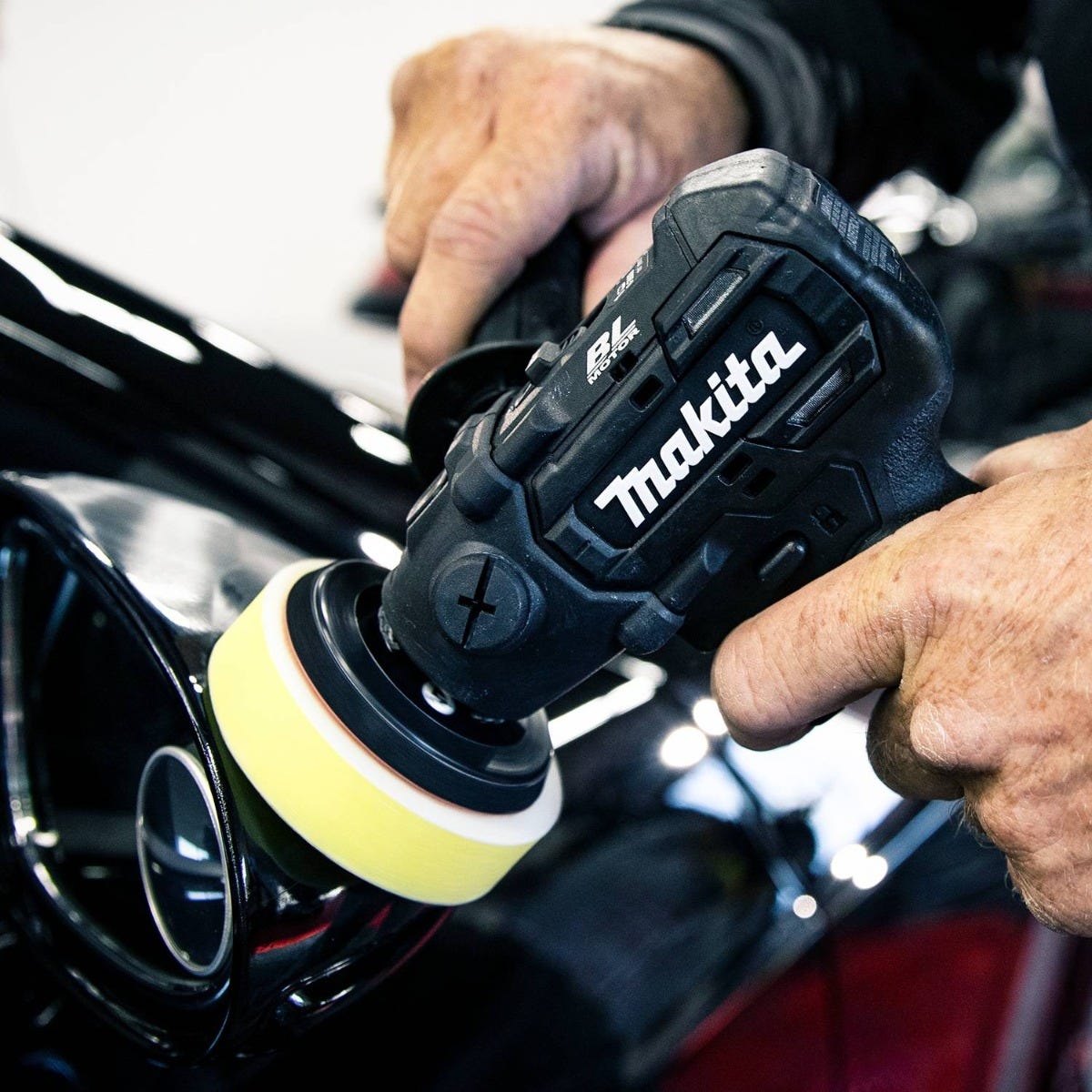 Makita 191N90-9 3" Hook and Loop Foam Polishing Pad, Yellow