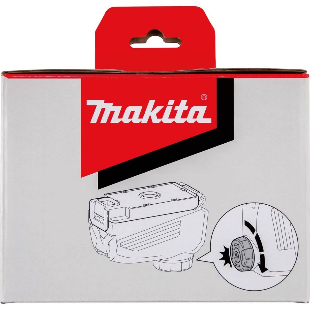 Makita 199587-8 Dust Case with HEPA Filter Cleaning Mechanism