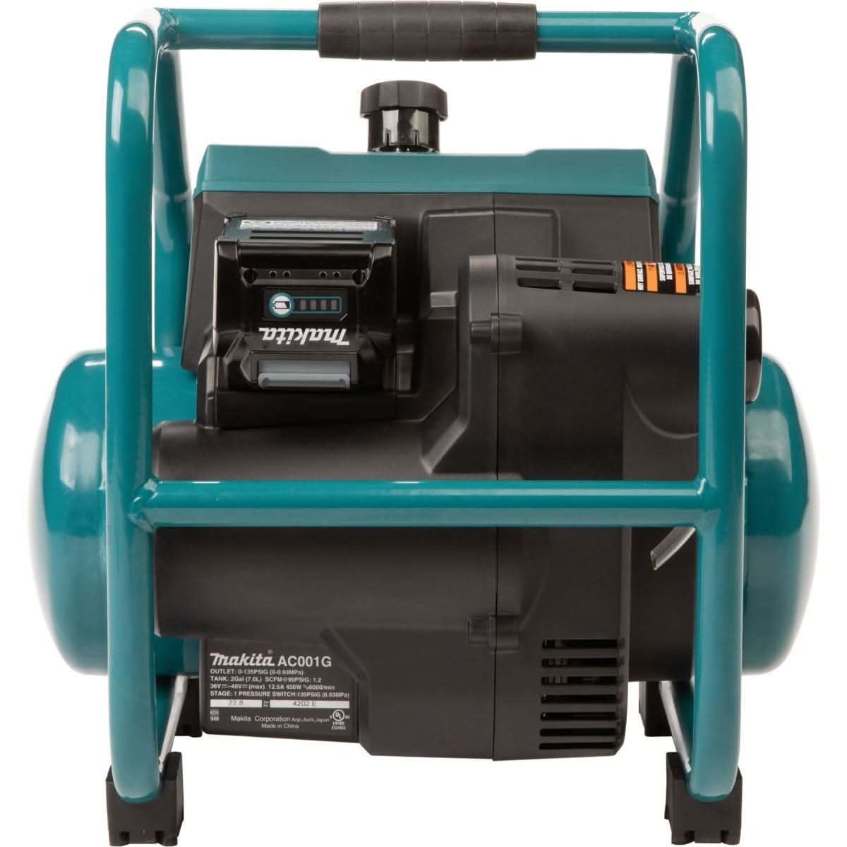 Makita 40V max XGT Brushless 2 Gal. Quiet Series Compressor Kit w/ 40V max XGT 13" Fan