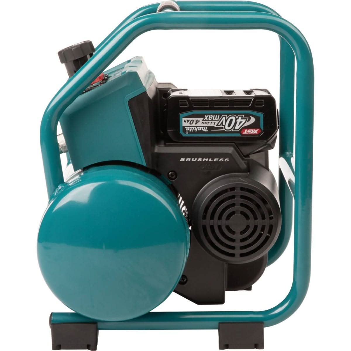 Makita 40V max XGT Brushless 2 Gal. Quiet Series Compressor Kit w/ 40V max XGT 13" Fan