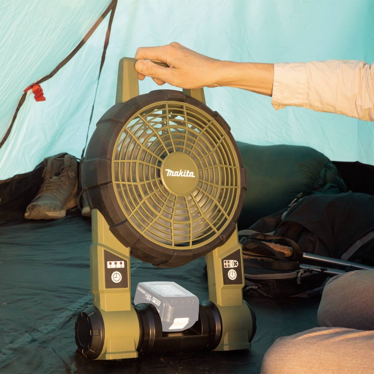 Makita ADCF201Z Outdoor Adventure 18V LXT Cordless/Corded 9" Fan, Tool Only