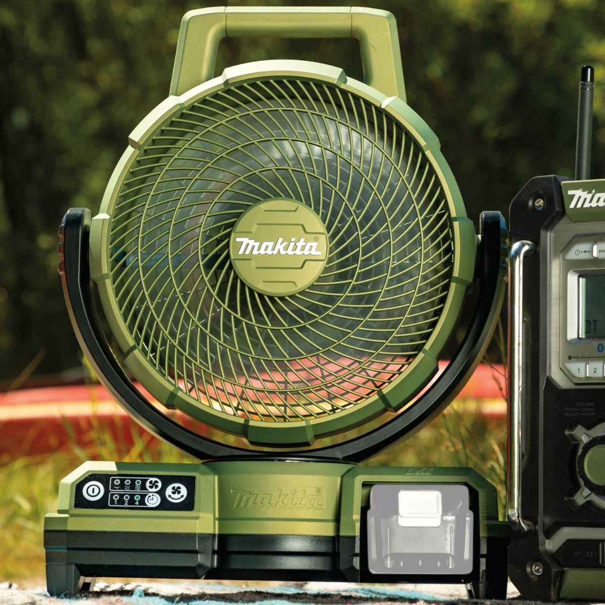 Makita ADCF203Z Outdoor Adventure 18V LXT Cordless/Corded 9"‘1/4" Fan, Tool Only
