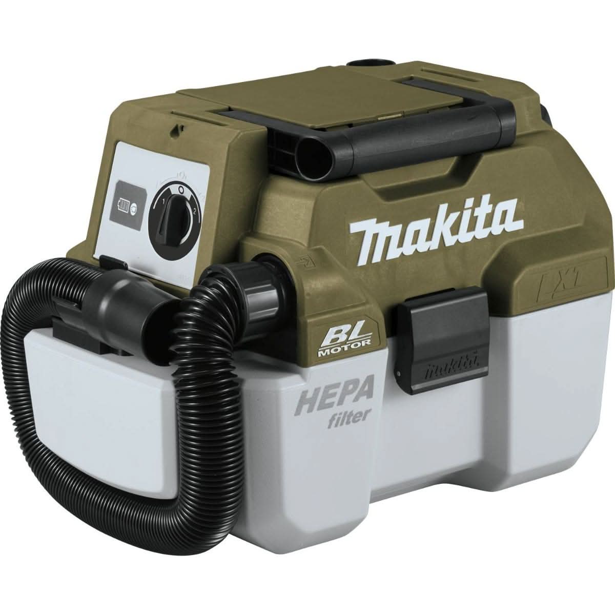 Makita Outdoor Adventure 18V LXT Brushless Wet/Dry Vacuum, 18V LXT Inflator, and 18V LXT Lithium-Ion Battery and Charger Starter Pack (4.0Ah)