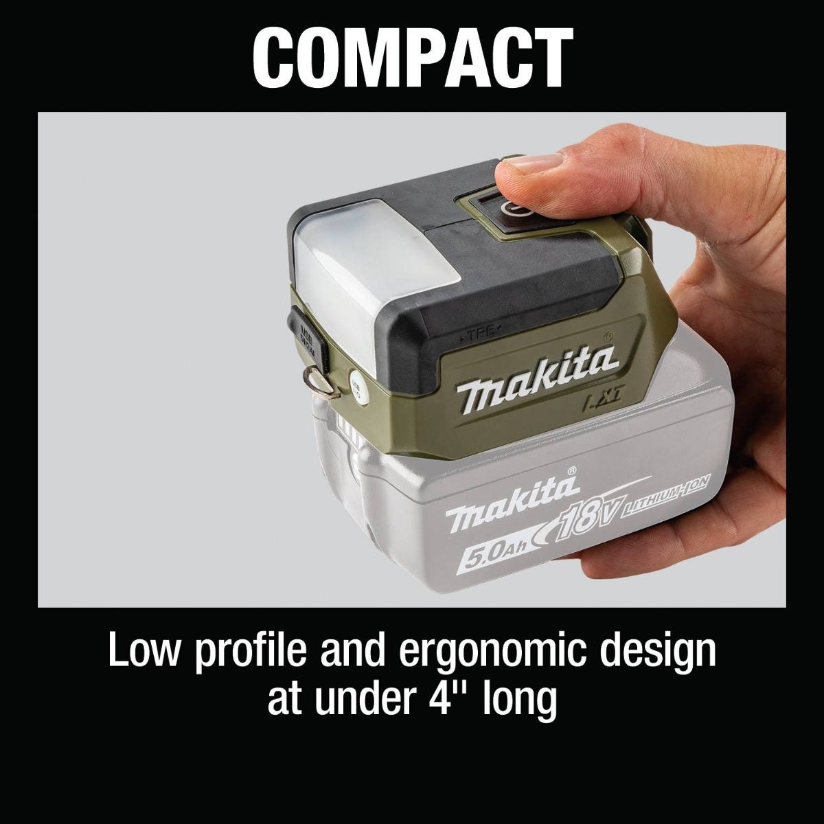 Makita ADML817 Outdoor Adventure 18V LXT Compact LED Flashlight, Flashlight Only