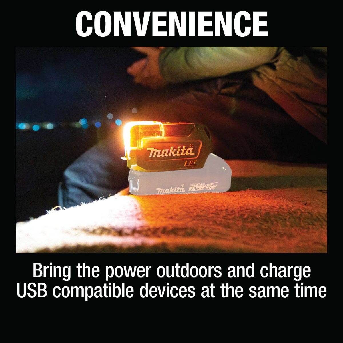 Makita ADML817 Outdoor Adventure 18V LXT Compact LED Flashlight, Flashlight Only